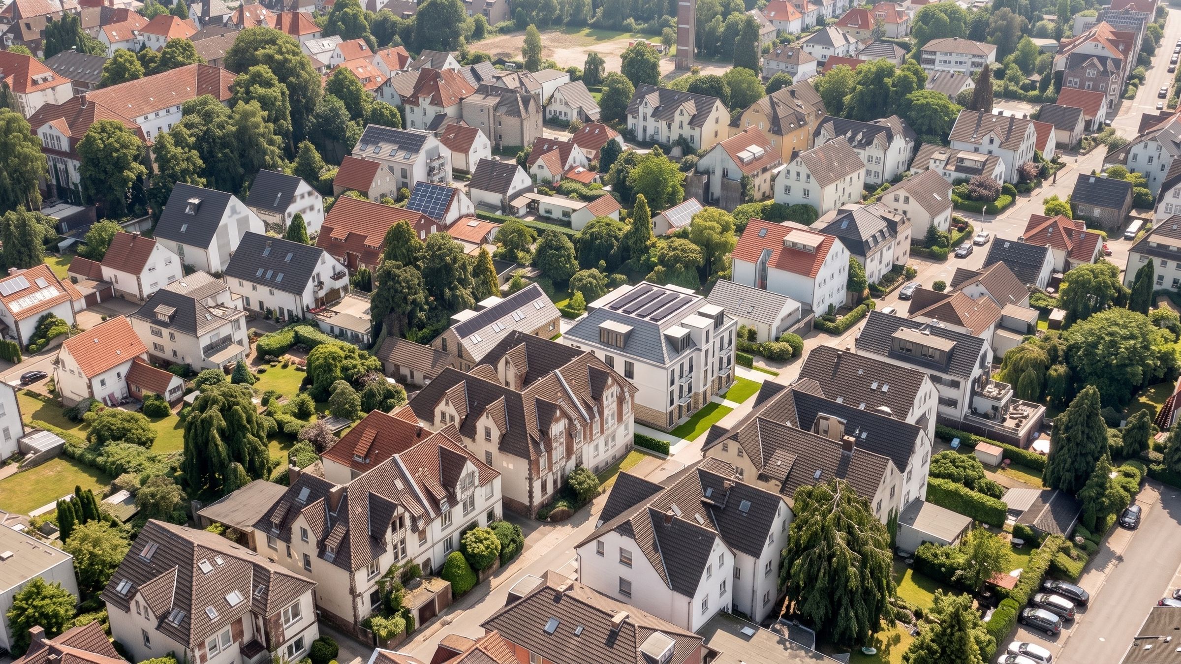 Luftbild: das Quartier
